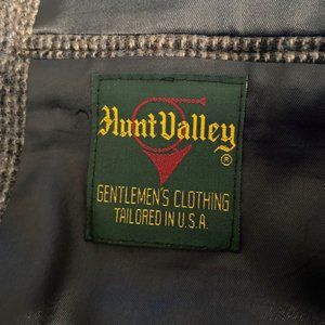 Vintage Hunt Valley 100% Wool Suit Blazer Men size 40S